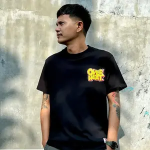 Kaos Cetak Grafis Keren Desain Unik Multigambar, Baju Kaos Pria Wanita Model Standar Warna Hitam Putih, Fashion Atasan Kasual Terkini