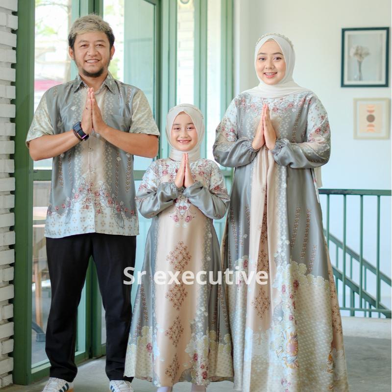 Sarimbit Lebaran Family Set Couple baju couple pasangan gamis pesta mewah elegan baju couple keluarga baju couple pasangan lebaran 2025 1