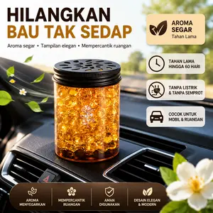 Pengharum Mobil Gel Beads Aroma Segar untuk Lemari & Kamar