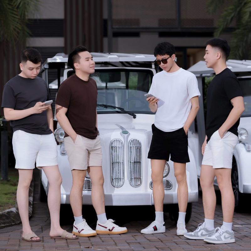 Áo Phông Trơn 4 Màu Pi-Store 100% Cotton Co Giãn 2 Chiều Giành Cho Nam & Nữ | Form Basic
