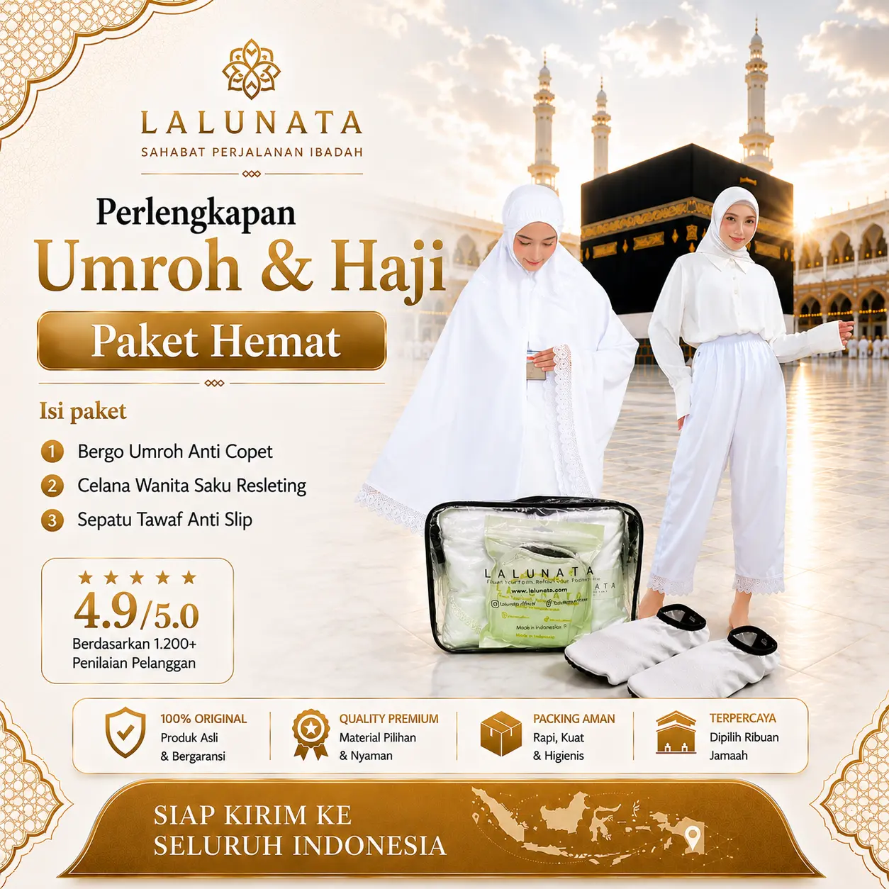Paket Perlengkapan Umroh & Haji Wanita Anti Ribet Dalam Satu Paket Semua Kebutuhan Sudah Lengkap | Checkout!