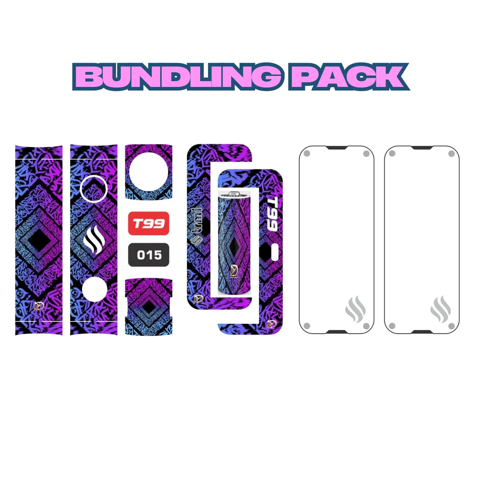 Cover Fullset T & 99 Garskin AntiGores Dan Akrylic Trasfaran Bagian Luar Transparan Acrylic