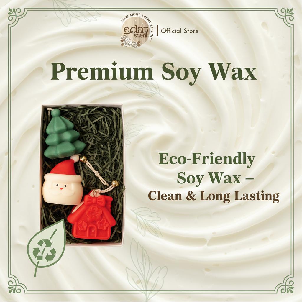 Eclat Gift Set Lilin Aromaterapi Natal Santa & Snowman | Christmas Candle Box ES032 Eclat Gift Set Lilin Aromaterapi Natal Santa & Snowman | Christmas Candle Box ES032