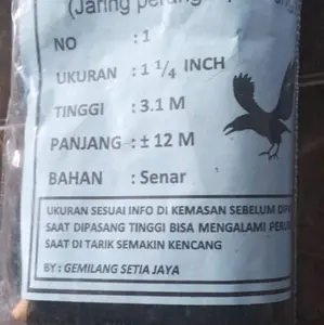 JARING PERANGKAP BURUNG [ukuran no 1 ] Hitam