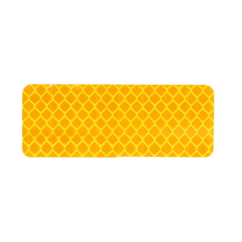 Product Introduction of 1/4Pcs Decal Red/Blue/Orange/White/Yellow Square/Rectangle/Round Warning Mark Reflector Tape Door Bumper Stickers  Car Reflective Strips 16