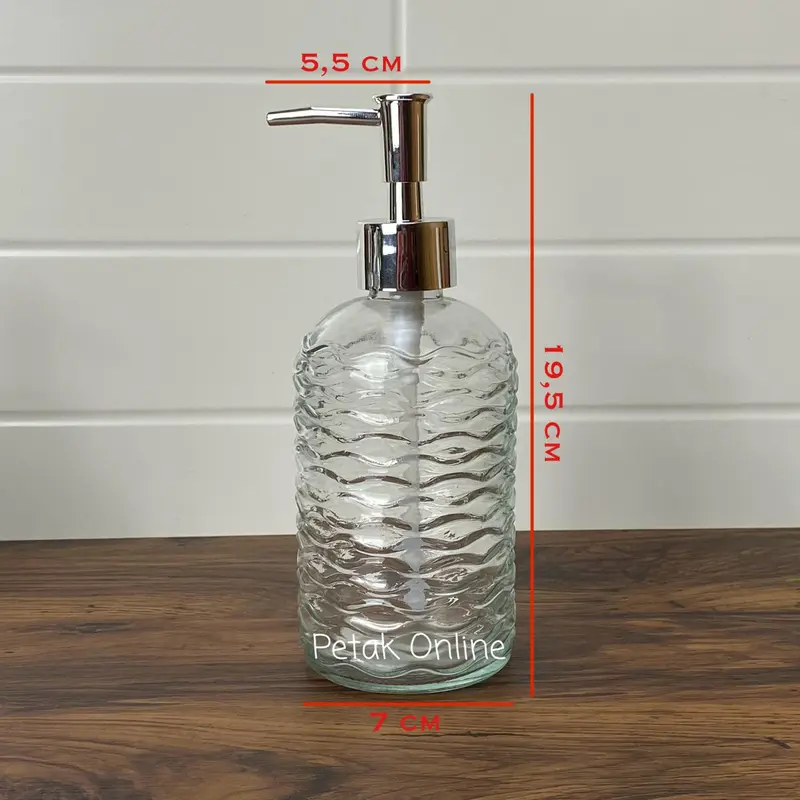 Botol Sabun Kaca/ Glass Soap Dispenser 400 ML 6