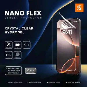 GSOL Nano Flex Clear [WAJIB TULIS TIPE HP DI CATATAN] Screen Protector semua tipe Handphone anti gores hydrogel - BUKAN TEMPERED GLASS Buy 1 Get 1 Dapat 2 pcs anti gores Layar Smartphone Case