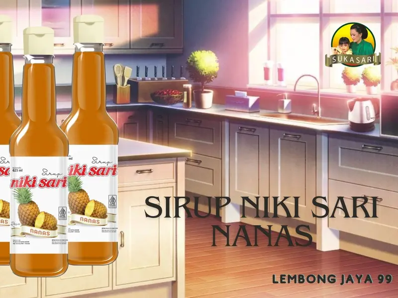 Sirup Nikisari PET 625 Ml (ASLI) HALAL Niki Sari Rasa Buah Botol Plastik - Syrup sesame 6