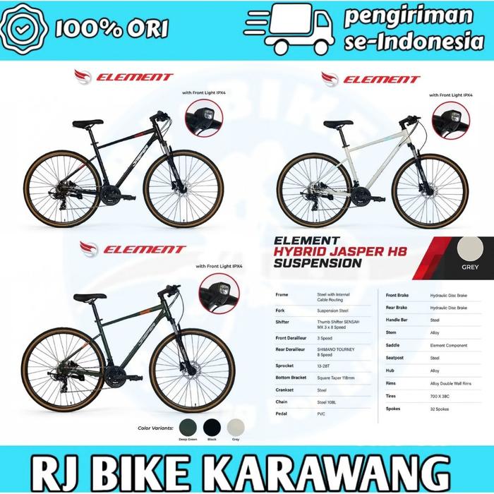 Jual Sepeda Hybrid Gravel 700c Element Jasper TERBARU 21/24speed ...