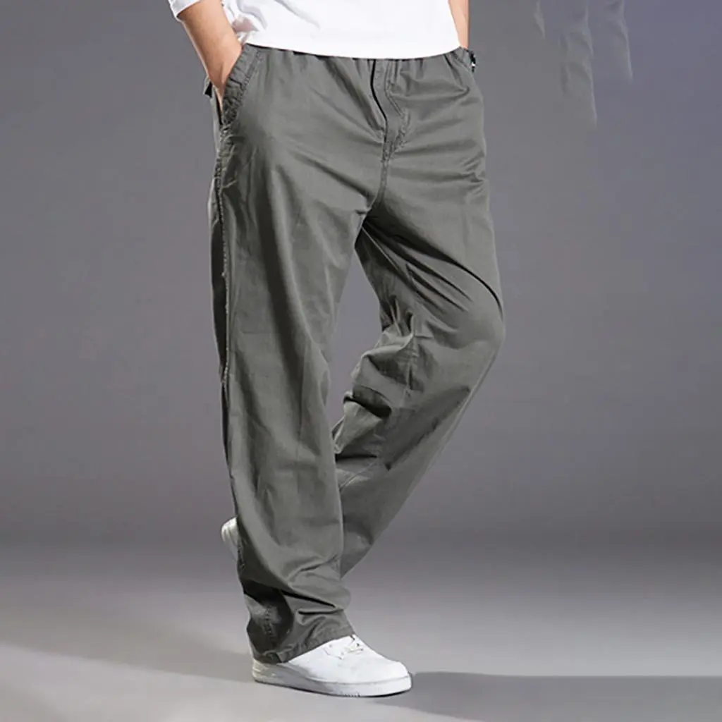 Celana Katun Pria Panjang Cino Karet Standar Jumbo Premium M-XXL Taktik Outdor Sport Casual KOREAN STYLE