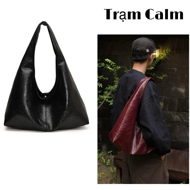 @tramcalm- Basic Leather Totebag