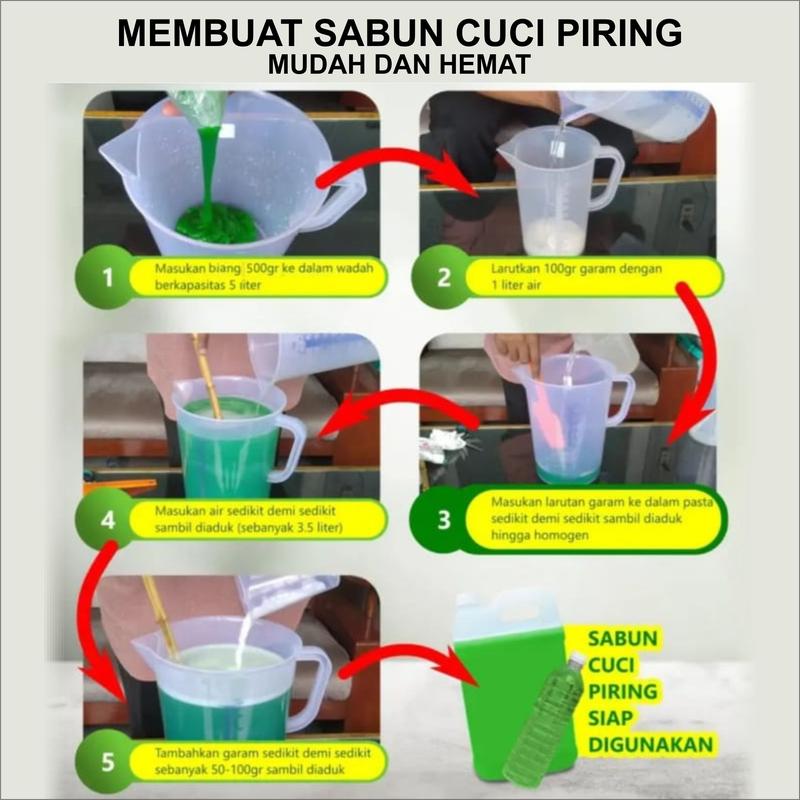 Biang/bibit sabun cuci baju detergen softener cuci piring pembersih lantai cuci motor/mobil jadi 10 LITER 5