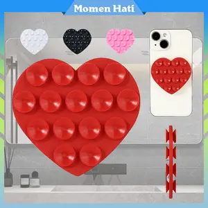 Handphone Holder Gurita Bentuk Love Hp 2 Sisi Tempelan Hp Belakang