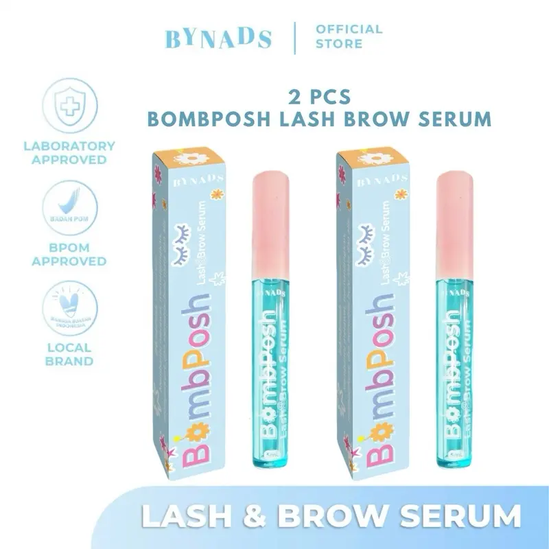 [2PCS] PRE-ORDER Bynads 2in1 Bombposh Lash and Brow Serum Bynads Eyelash Brow Serum Penumbuh Bulu Mata dan Alis By Bombposh Bynads 0