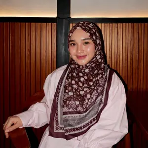 Galuhe Scarf - Elif Series Jilbab segiempat motif malay bahan voal premium/Premium Scarf/Hijab Printing