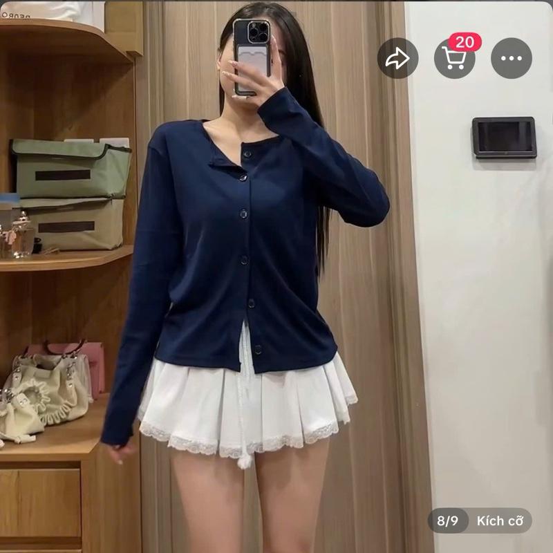 Áo khoác cardigan trơn nhiều màu form vừa peonyb - Khoát len tăm mùa thu đông kiểu bánh bèo tiểu thư hotgirl đẹp-A310