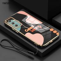 Gambar YWSBFID Casing Hp untuk Samsung Galaxy A24 4G A34 5G Case Pola Beruntung kasing Pelapisan Samping Lanyard Silikon Softcase Casing - Gaya1, Samsung A24 dari YWSBFID MALL Kab. Tangerang 3 Tokopedia