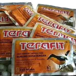 Terafit obat burung sakit Eka Farma isi 10 kapsul