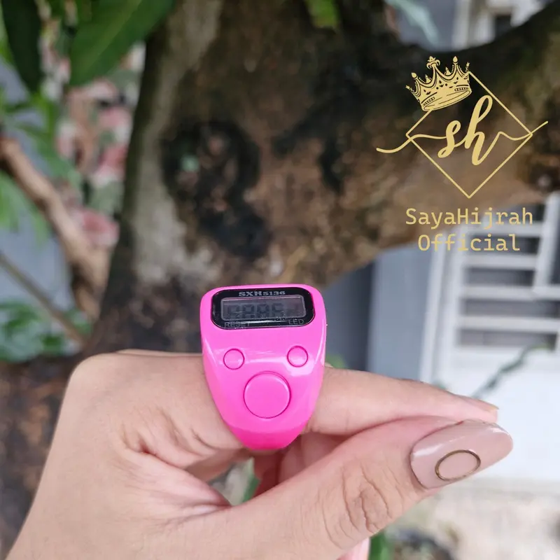Cincin Tasbih Zikir LED Mini Adjustable Ring Muslim 1