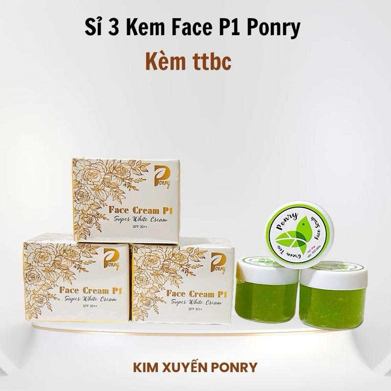 Sỉ 3 Hộp Kem Face P1 Ponry (5gr - 10gr) Làm Đẹp Da Chăm Sóc Da  Women Skincare Dưỡng Ẩm Da