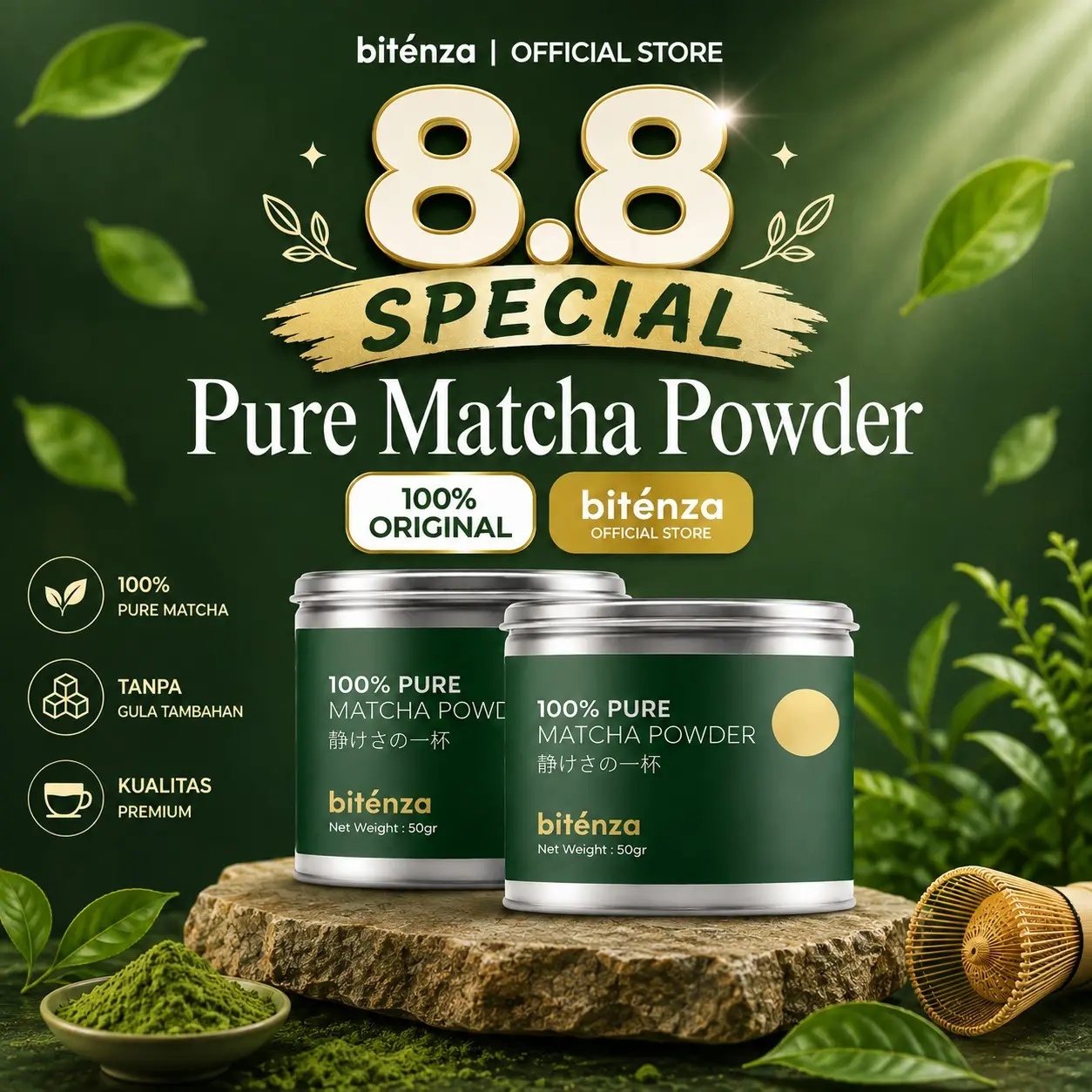 2pcs - Pure Matcha Bitenza BUNDLING [Official Store]
