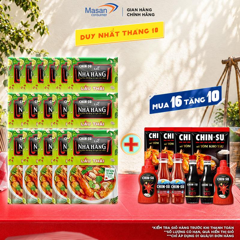 Combo 16 Xốt nhà hàng CHIN-SU Mới gia vị hoàn chỉnh