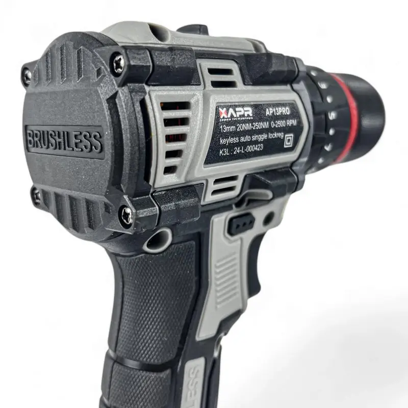 APR AP13PRO RAJA BOR BATERAI BRUSHLESS 13MM KEYLESS AUTO SINGLE LOCK ACCESORIS PREMIUM BESI BETON BAJA SEKRUP BAUT UNTUK PEKERJA PROFESIONAL 1