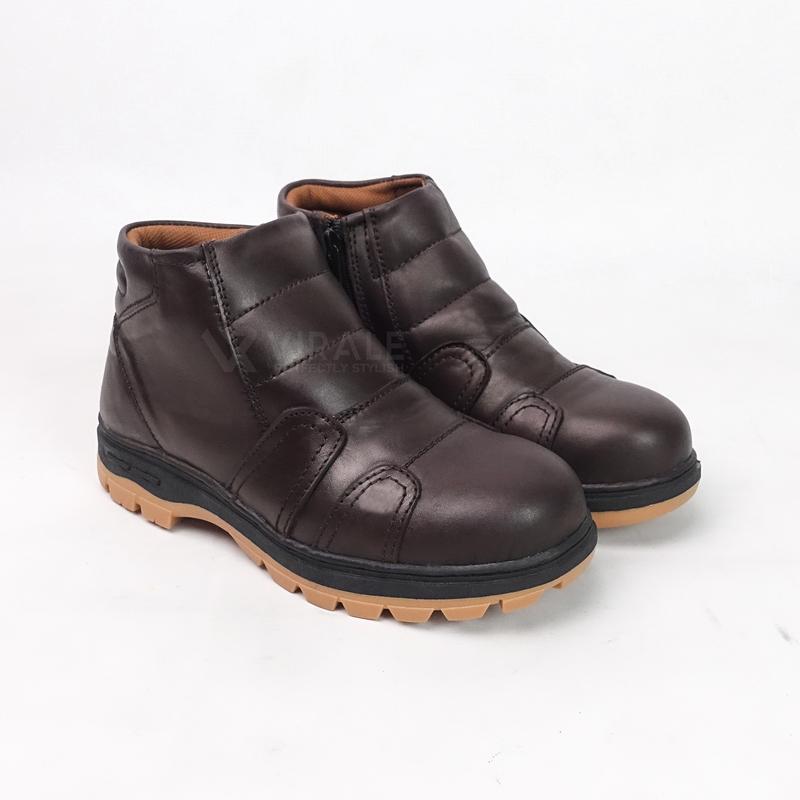 Sepatu Boot Safety Kulit Asli Pria Bikers Tiktok Shop STG-SFT Boots Karet 8
