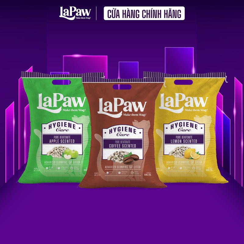 LaPaw Mua 2 trợ ship Cát vệ sinh cho mèo đất sét tự nhiên 20L 10KG