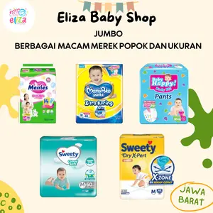 (1 BALL JUMBO) Mamy Poko Xtra Kering, Merries, Baby Happy, Sweety Silver dan Sweety Bronze