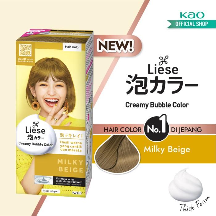 Liese Bubble Hair Color Foam Milky Beige - Cat Rambut Permanent 0
