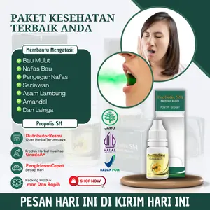Propolis SM Solusi Penghilang Bau Mulut Menahun Kronis, Bau Mulut Dari Lambung, Bau Mulut Busuk, Bau Nafas,  Nafas Tidak Sedap