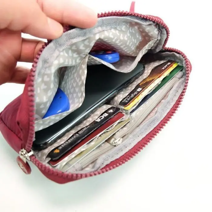 DOMPET POUCH 1 RUANG WANITA / DOMPET HP NYLON WANITA DOMPET 1 RESLETING / PIOMA CIARA 2