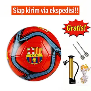 Bola Sepak / Bola Kaki PVC High Quality Size 5 GRATIS POMPA PENTIL JARING				
