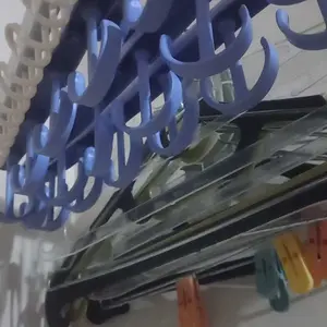 COSY Hanger Gantungan Dasi Topi Tas Ikat Pinggang 12 Hook Pakaian Dalam Plastik