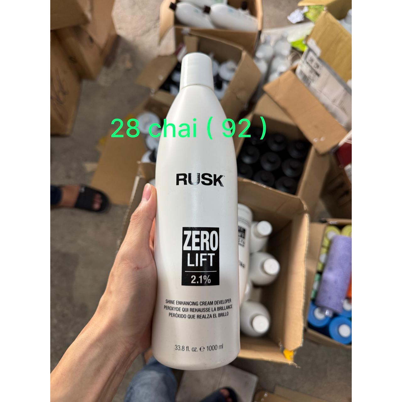 Oxy Trợ Nhuộm Rusk Zero Lift 2.1% Cream Developer 1L