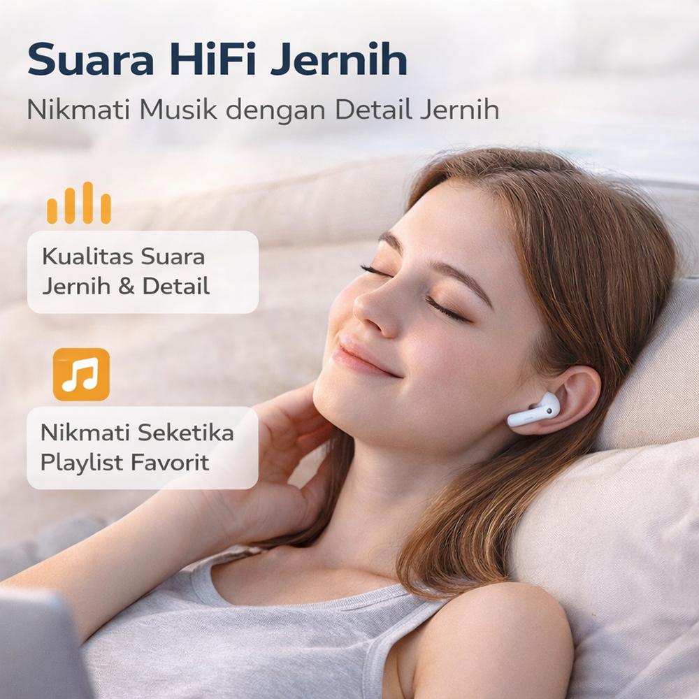 Black Myth Wukong TWS Bluetooth 5.4 Earbuds – Suara Jernih, Koneksi Cepat, Noise Reduction, Ringan & Nyaman Dipakai