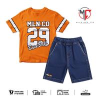 Gambar MAXIMO.CO Setelan Anak Laki Laki Mobil Van Merah & Celana JEans Pendek Usia 3-12 Tahun Fashion Anak - Red Kombi Car + Denim Pendek, Set M (3-4 Tahun) BB (10-15kg) dari Maximo Clothing Store Kab. Bandung 4 Tokopedia