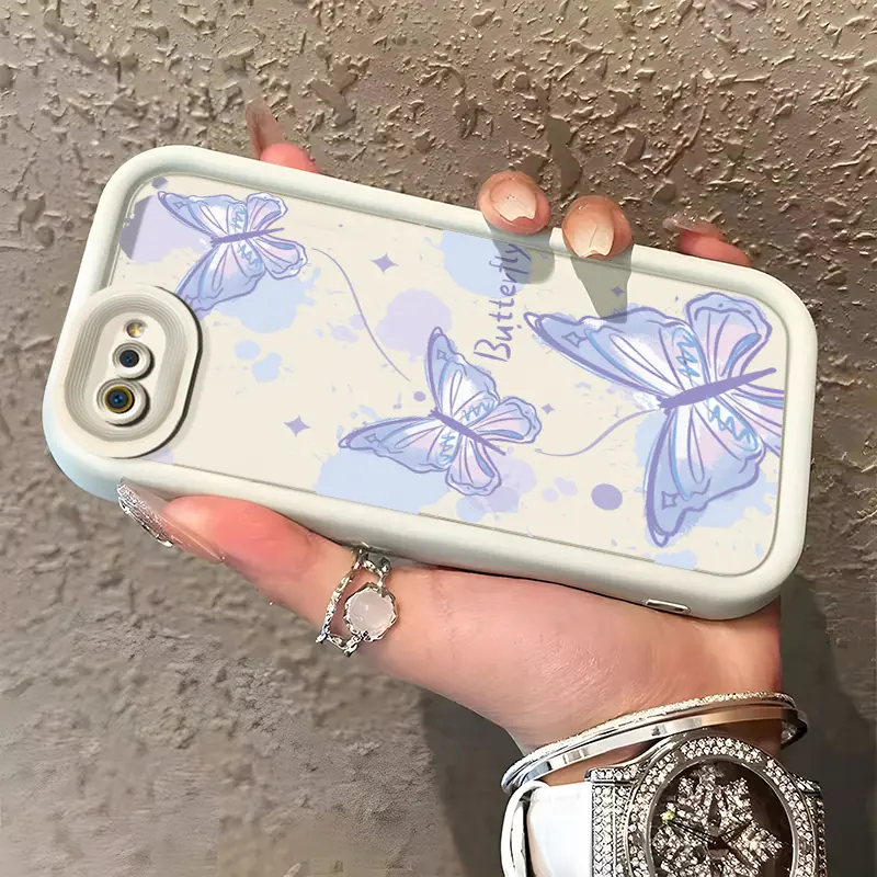 Casing Hp Untuk Realme C2 Realme C2s OPPO A1K Case Pola Kupu-kupu Lucu Kasing Silikon lembut Casing ponsel Anti guncangan Cesing pelindung lensa Kesing Softcase 1
