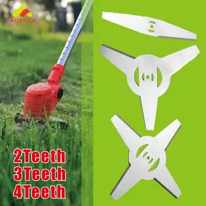 Kepala Mata Pisau Potong Rumput Semak Ranting berbahan Besi Steel tajam kuat untuk mesin cordless tanpa kabel Lawn Mower Cutter Blade High Quality Heavy Duty