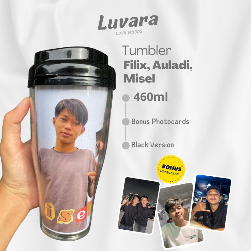 Tumbler Black Filix Auladi Misel 460ml - Bonus Photocard HD Idolamu 1