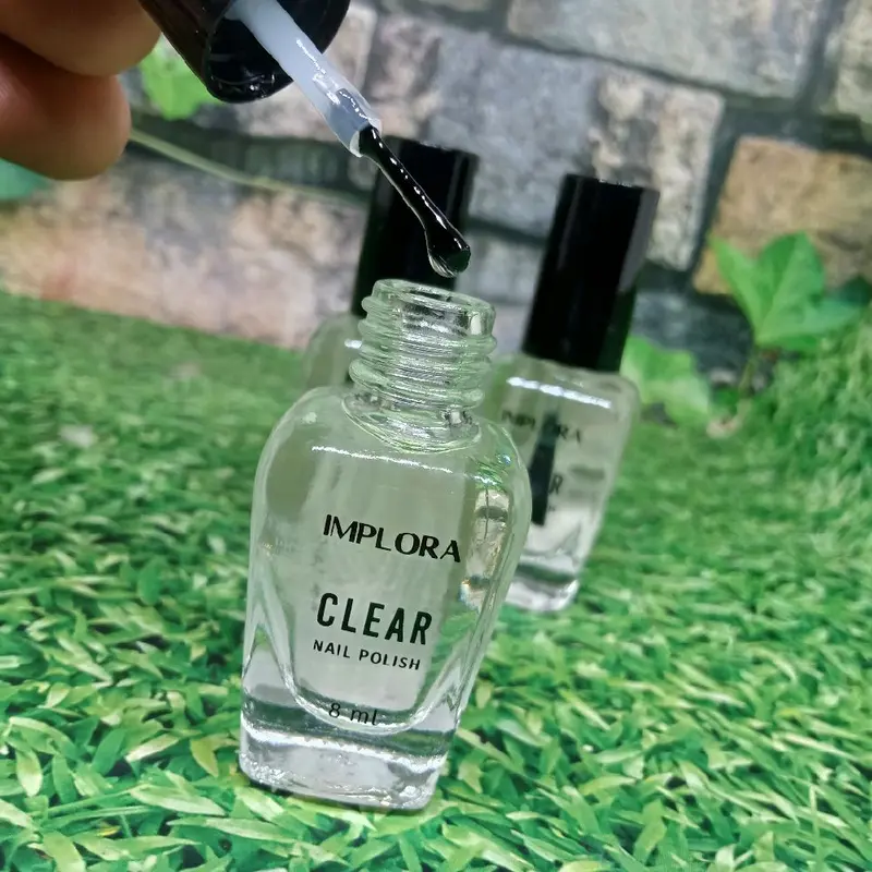 3 Pcs - Kutek Implora Clear Bening Ecer Bpom - Kutek Kuku Cantik Mengkilat 3