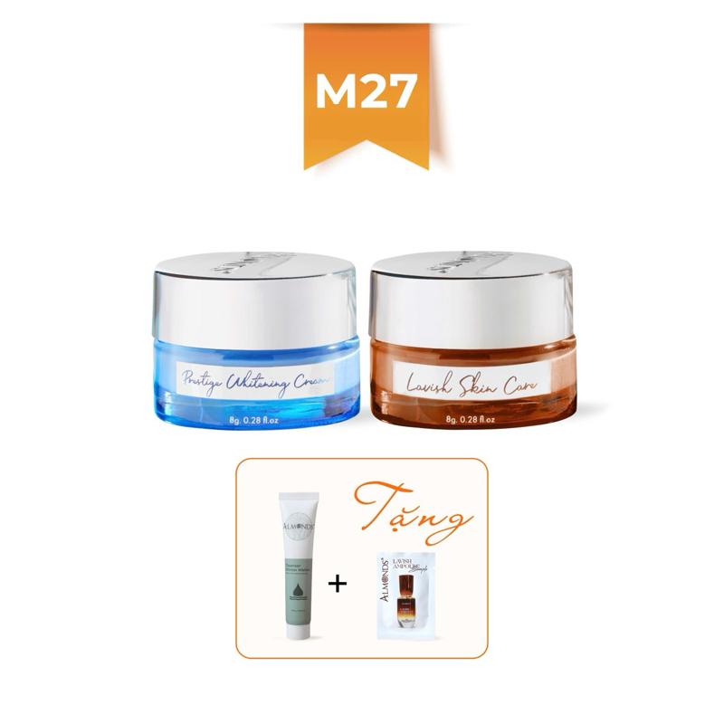 COMBO mini - sen tuyết + kem sữa chua hỗ trợ sáng da tặng 1 gói tinh chất hỗ trợ mịn da và sữa rửa mặt bí đao