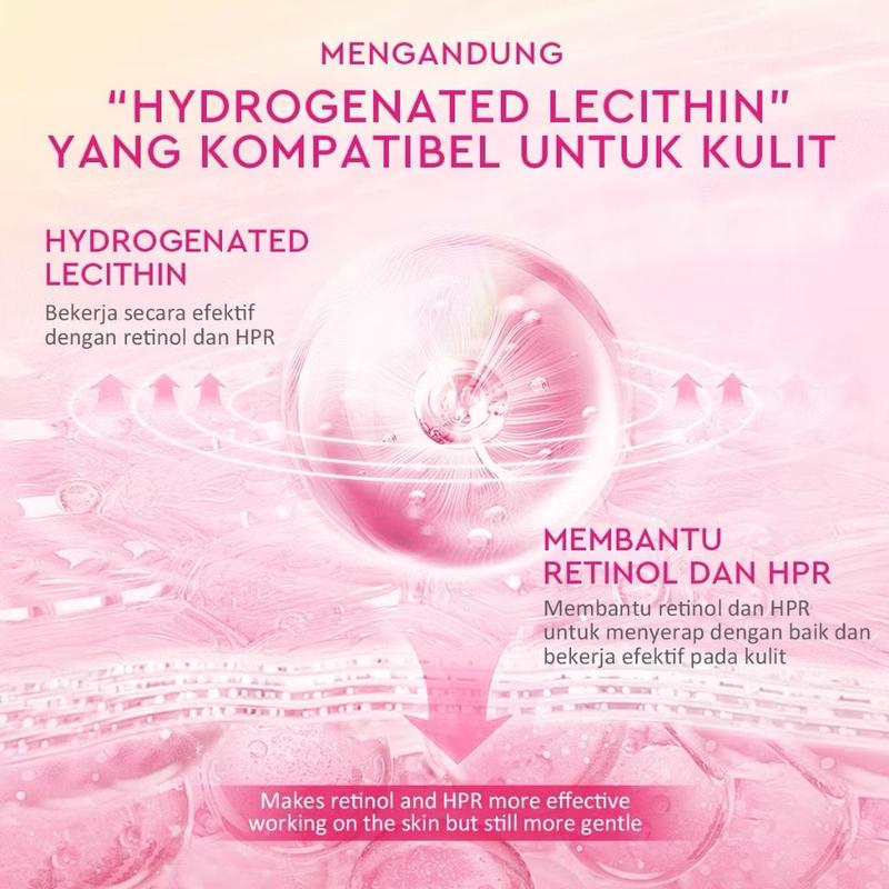 GLAD2GLOW Peach Retinol Moisturizer 30 gram dengan Retinol & HPR untuk Memudarkan Garis Halus dan Kerutan 3