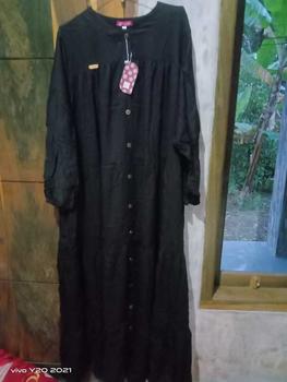 Product Review of SHAFIYA MAXI DRESS PJ 140 ETALASE SPECIAL RAMADHAN BAHAN RAYON TWILL PREMIUM FULL KANCING AKTIF from s**i 0