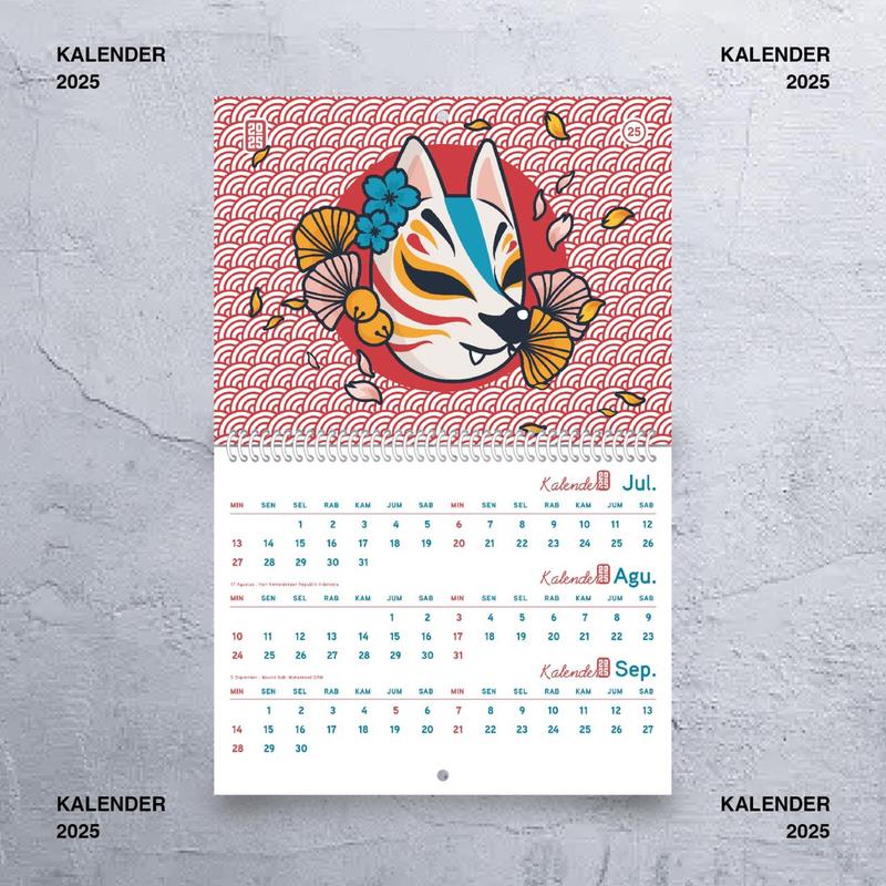 Kalender 2025 Kalender Aesthetic Kalender Dinding 3