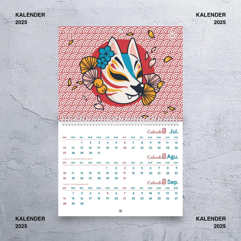 Kalender 2025 Kalender Aesthetic Kalender Dinding 2