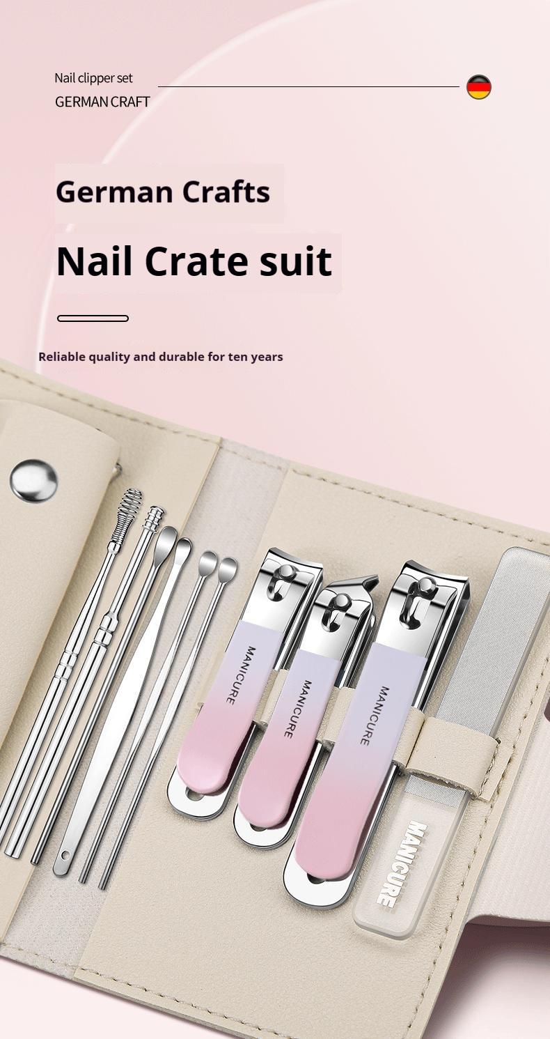 Product Introduction of Portable nail clipper, nail file, nail clipper+ear scoop set, 10 piece set, ear scoop 0