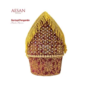 Aesan - Sortopi Payet Premium Full Mata Berlian Pengantin Batak Batak Toba Dewasa