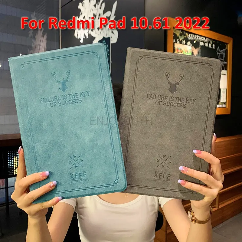 Deer Luxury Case for Redmi Pad SE 2023 10.61 2022 Xiaomi Pad 6 Pro 2023 5 11 inch Soft Casing Shockproof Stand Cover